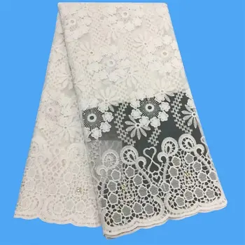 

2019 Latest French Lace Fabric High Quality Flower Mesh Tulle Lace African Lace Fabric For Wedding Nigerian Tulle Lace Material