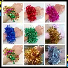 Kindergarten kid dance sequin hand flower adult bell wrist bracelet Children Festival activity Sports meeting Performance props