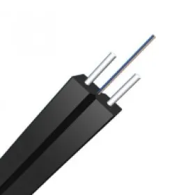 FirstFiber 200 м 2-ядерный внутренний FTTH кабель-капля одномодовый OS2 FRP силовой элемент