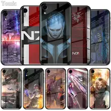 N7 Mass Effect чехол из закаленного стекла для Apple iPhone XR 7 8 6 6S Plus X XS MAX чехол для телефона