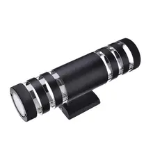 Верхний и нижний Алюминий трубка светодиодный настенный светильник Современный Стиль с двойным концом настенный светильник с E27 держатель