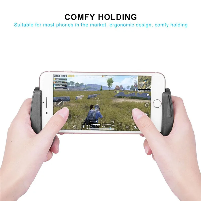 

For iphone xiaomi huawei samsung universal Phone Game bracket Grip Portable Handle bracket Universal Foldable Pocket Black