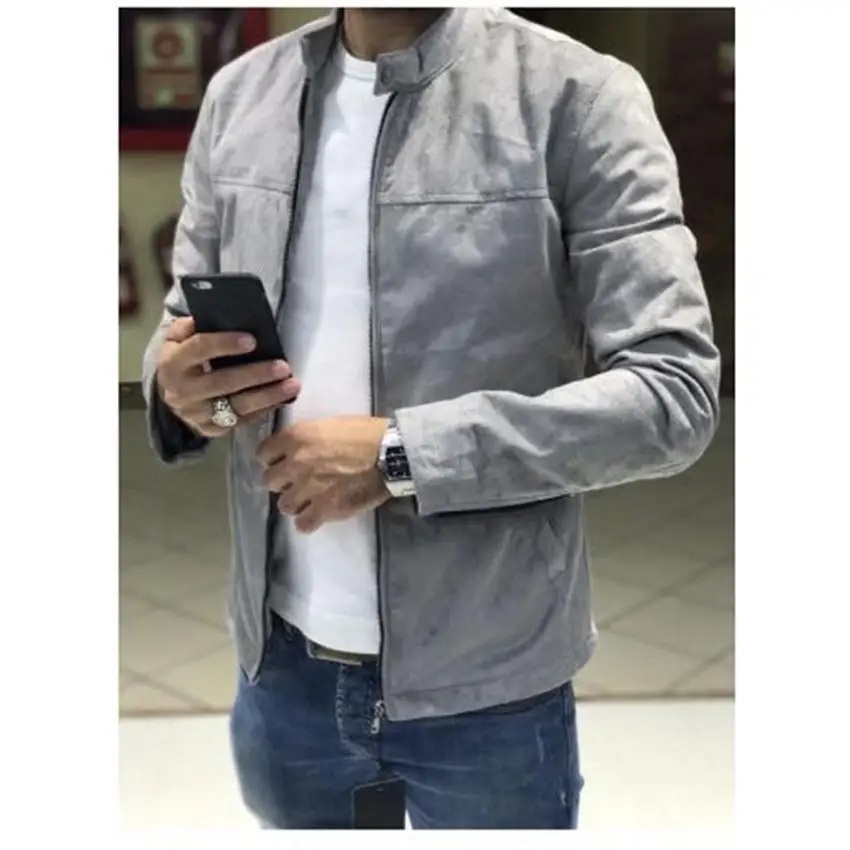 New Arrived Stylish jacket men overcoat Streetwear Men's Jacket Long sleeve outwear Solid Stand Collar stitching jacket Clothes New Arrived Stylish jacket men overcoat Streetwear Men's Jacket Long sleeve outwear Solid Stand Collar stitching jacket Clothes