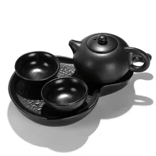 Китайский дорожный чайный набор кунг-фу керамическая портативная чайная чашка из фарфора сервис Gaiwan чайные чашки Кружка Чайный чайник для чайной церемонии