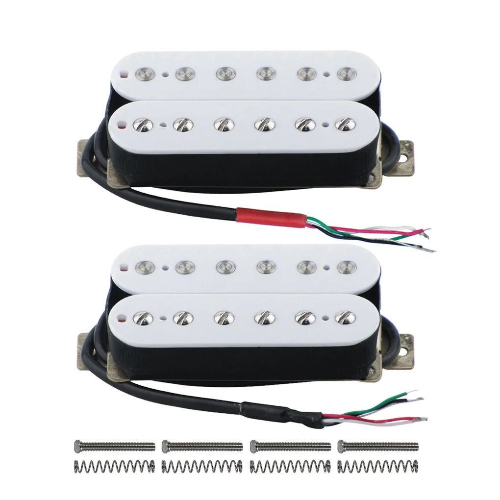 FLEOR Alnico 5 гитарный звукосниматель «хамбакер» белая шея или мост Пикап выбрать для FD электрогитары аксессуары