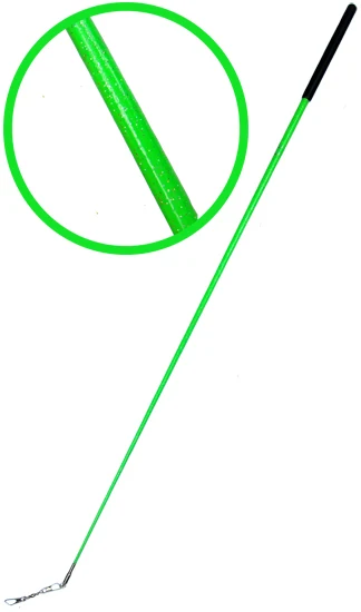 

Gymnastics Rhythmic sticks with pearly-lustre apple green color for children
