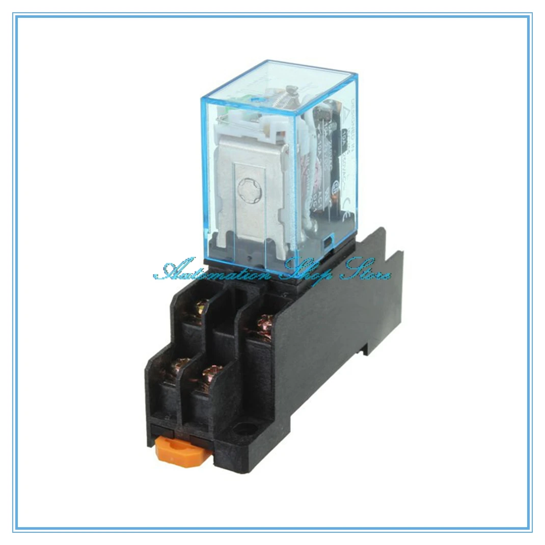 Новинка 10 шт. реле мощности катушки DPDT LY2NJ HH62P 12 В 24 переменного тока 220 А 8