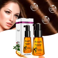 RtopR, марокканский травяной женьшень, предотвращающий выпадение волос, эфирное масло для роста волос, черный и блестящий, восстанавливающий корень волос, влажный, питательный, 35 мл