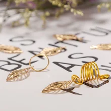 200 шт алюминиевые волосы катушки дреды кольцо с плетеным орнаментом металлические волосы манжеты плетение бусины NShopping