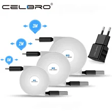 Выдвижной Кабель Micro USB кабель 1/2/3 М Длинные Короткие микро Usb зарядный кабель для передачи данных для huawei Honor 7 6 9i 8X 7X 7C 5X 5A 5C Nova3i