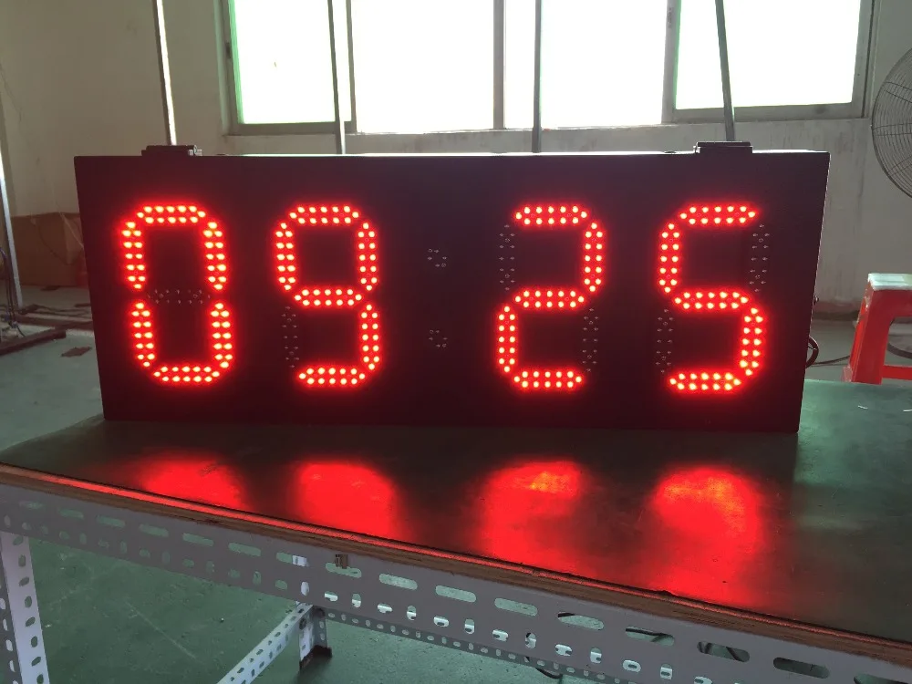 

led temperature screen Led time screen 6'' 8'' 10'' 12'' 15'' High brightness LED lamp 800x305mm outdoor led display
