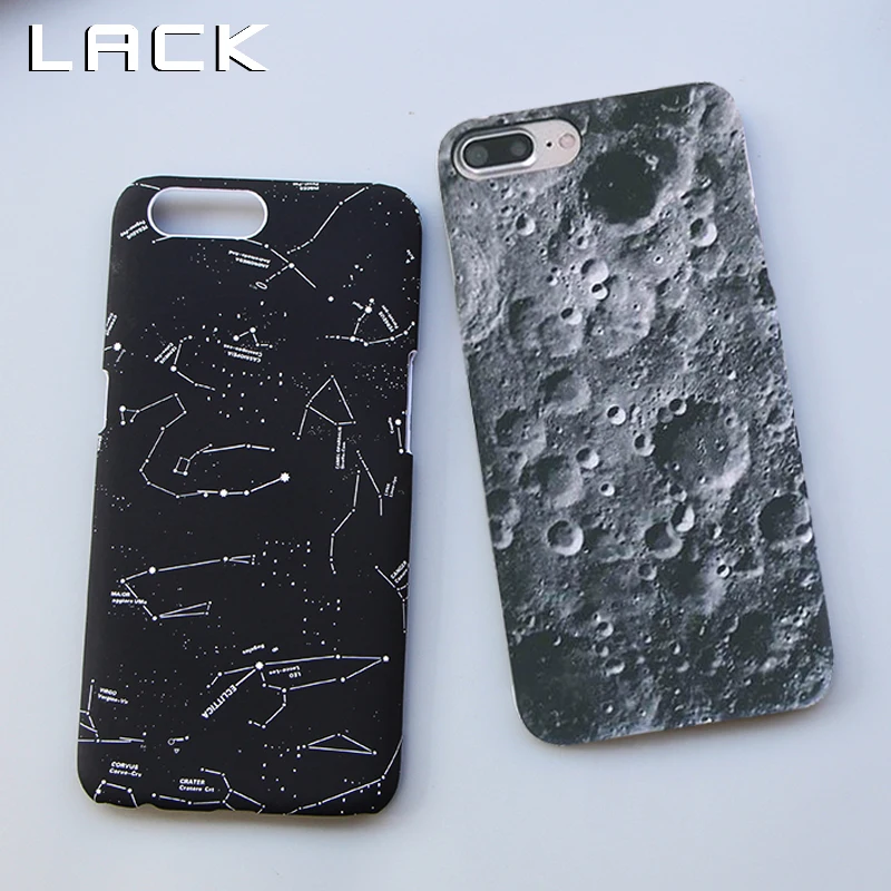 

LACK Universe Series Constellation Moon Phone Case For iphone XS Max 5 5S SE XR X 8 7 6S 6 Plus Cover Hard PC Matte Cases Fundas