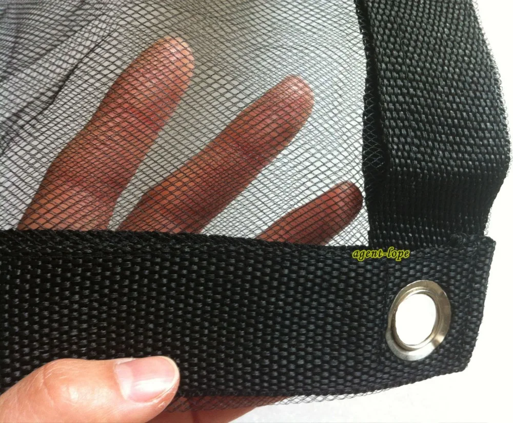 3.6x3.6m 12'x12' 12x12 Double Layer Black Gauze Net Backdrop Cloth For