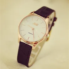 Nouvelle Arrivée JIS Bracelet En Cuir Montres À Quartz De Mode Formelle Analogique Japon Mouvement Étanche Dames Robe Montre Horloge Femmes
