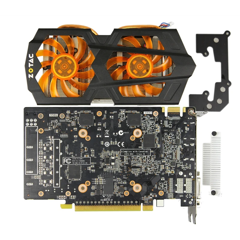 Оригинальные видеокарты ZOTAC GTX650 Ti Boost 2GD5 192 бит GDDR5 графические карты для nVIDIA GeForce GTX