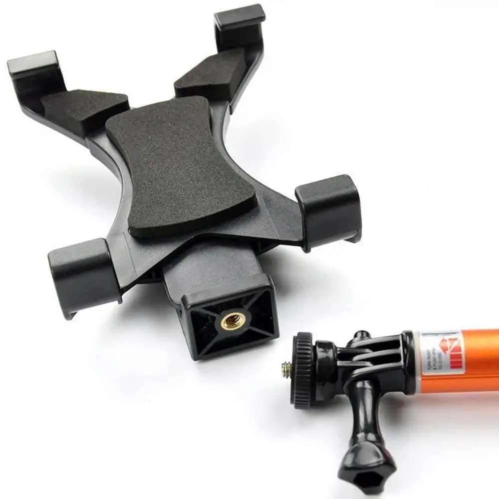 Universal Tablet Tripod Mount Adapter Clamp Holder for Apple iPad 2,3,4,Air, Air2,iPad Mini 1st,2,3, Samsung Galaxy Tab,Tab 2,Tab 3,Tab 4, Tab Pro, Tab S,Microsoft Surface, Google Nexus etc. 3