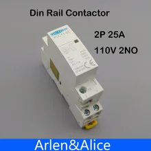 TOCT1 Американская классификация проводов 2р 25A 110V катушки 50/60HZ Din rail бытовой ac Контактор В соответствии с стандартом 2NO