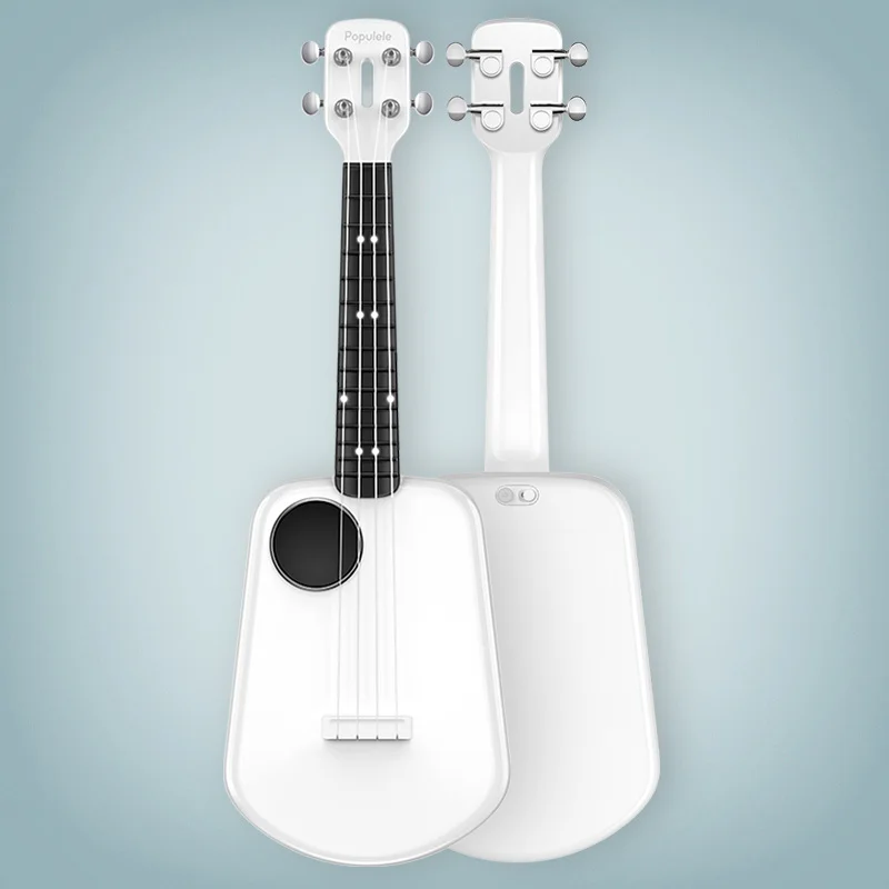  Populele 2 LED Smart Soprano Ukulele Concert from Xiaomi Bluetooth Ukulele 4 Strings 23 Inch White  - 32976831336