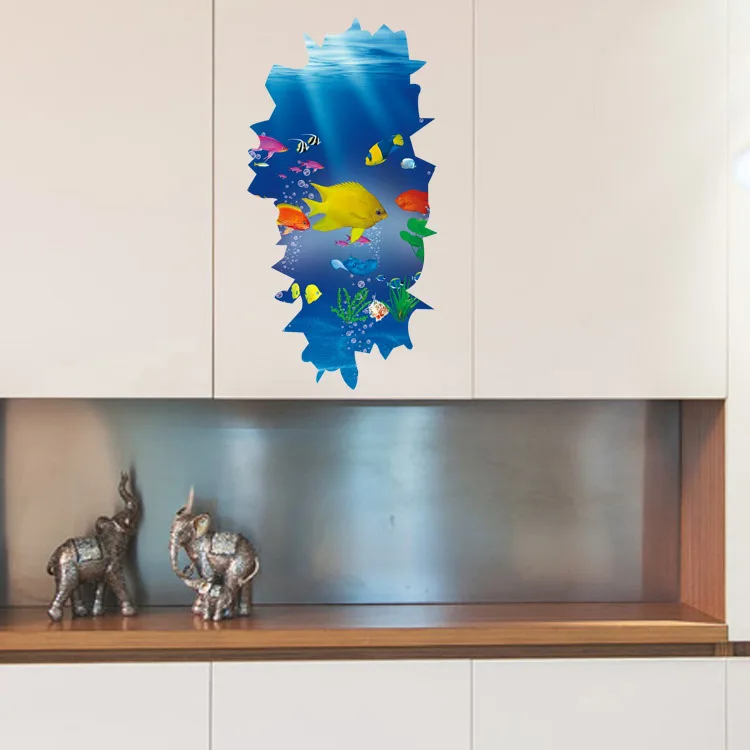 3d ملصقات الثلاجة خزانة الثلاجة ملصقات الحائط الكرتون الطفل مطبخ مجلس الوزراء أثاث الزجاج الشارات البيت الديكور zz