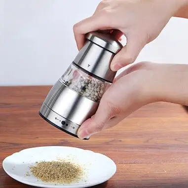 150PCS Grinder Stainless Steel Pepper Mill Portable Manual Pepper Grinder Muller Mill Kitchen Seasoning Grinding cooking tool
