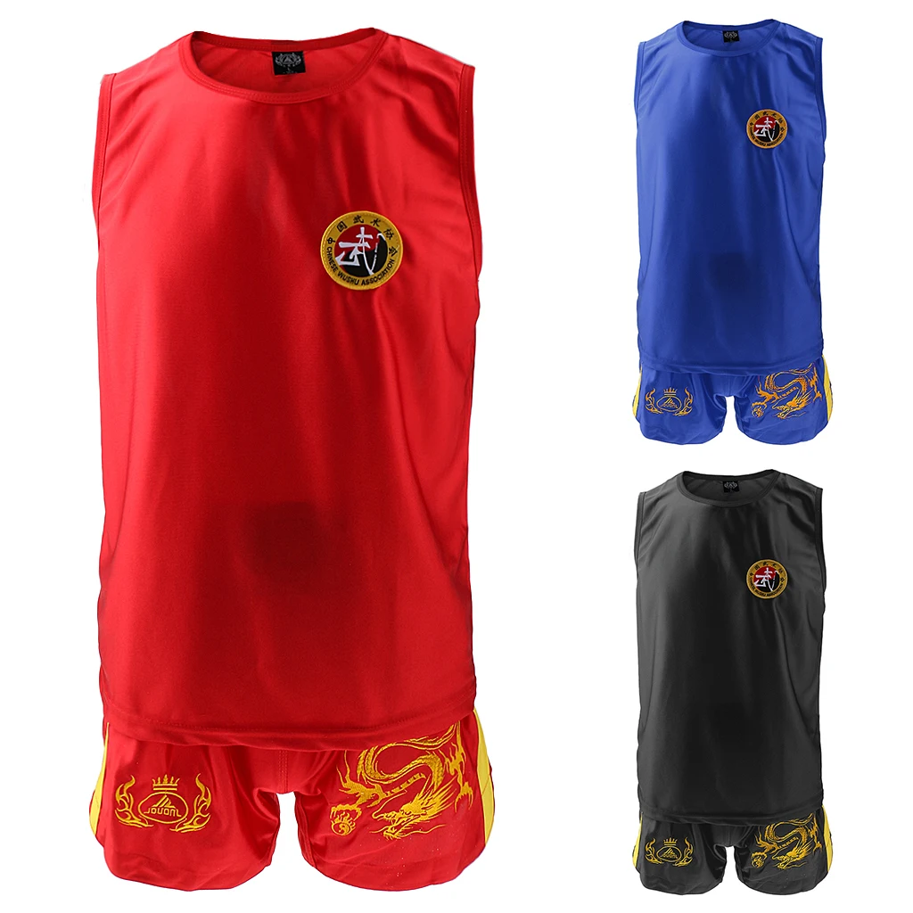 Боксерские боевые искусства MMA Sanda Wushu Muay Thai Boxeo одежда для тхэквондо Dragon вышитая