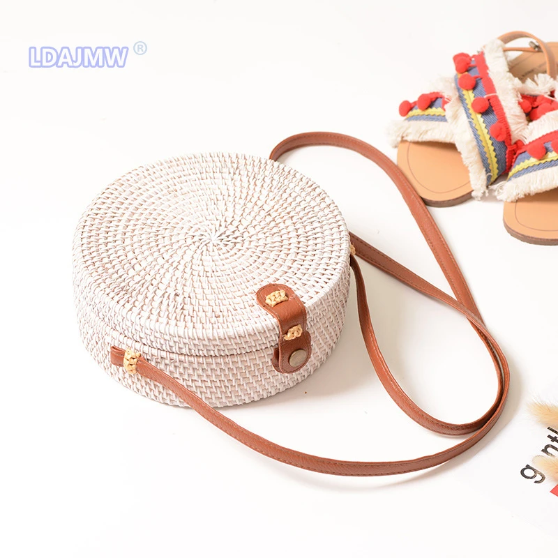 

Bali Island Round Mulit Style Straw Bag Handbags Women Summer Rattan Bag Handmade Woven Beach Circle Bohemia Handbag New Fashion