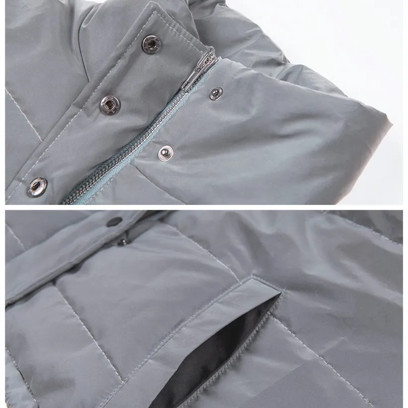 SEXEMARA Short Cropped Thick Reflective Jacket Women 2018 Fall Winter Windbreaker Streetwear Bomber Jackets and Coats C87-CA26 SEXEMARA Short Cropped Thick Reflective Jacket Women 2018 Fall Winter Windbreaker Streetwear Bomber Jackets and Coats C87-CA26