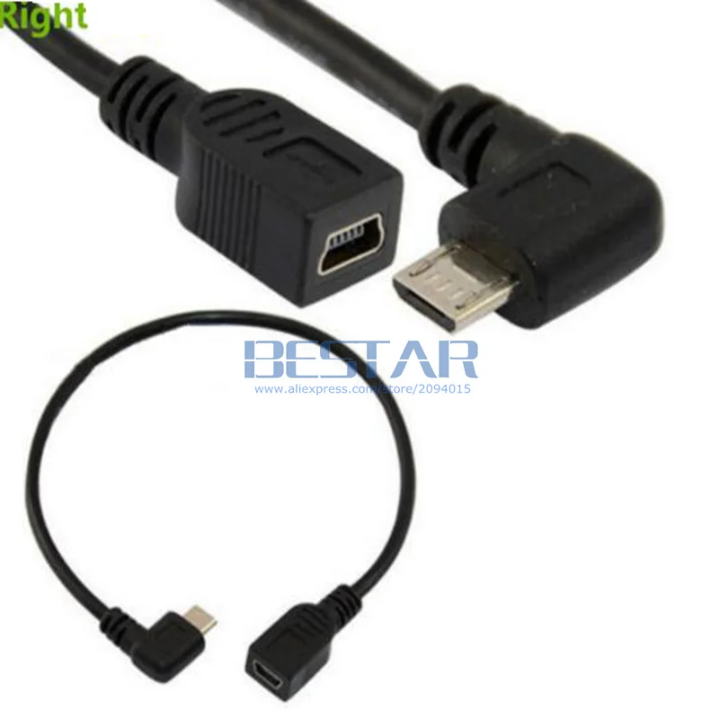 Кабель удлинитель для передачи данных Micro Male 25 см USB 2 0 кабель OTG Mini 5 Pin Female м|Кабели