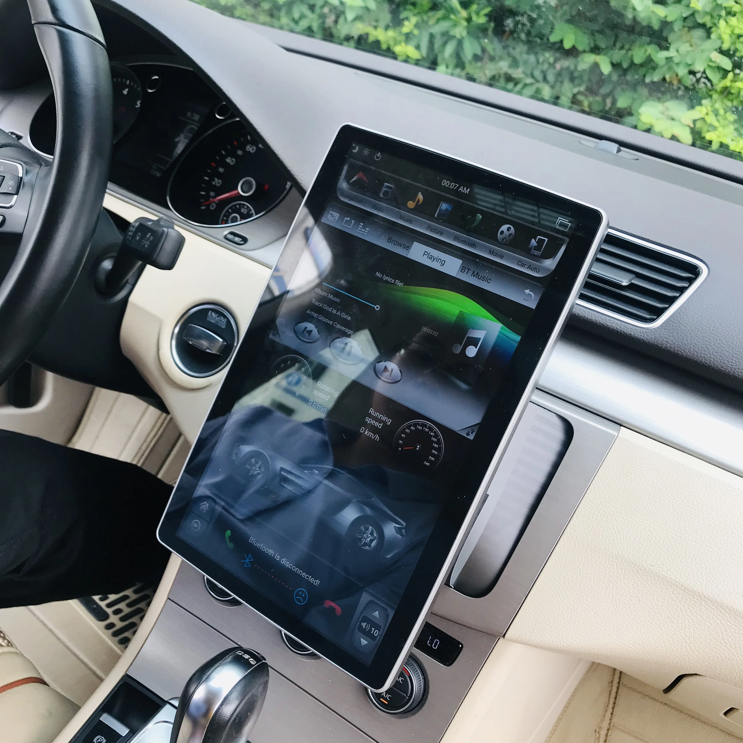 12,8 дюймов Android 8,1 tesla Вертикальный стиль автомобильный dvd-плеер gps универсальный 4G ram 100 градусов rotable Навигация стерео PX6 carplay