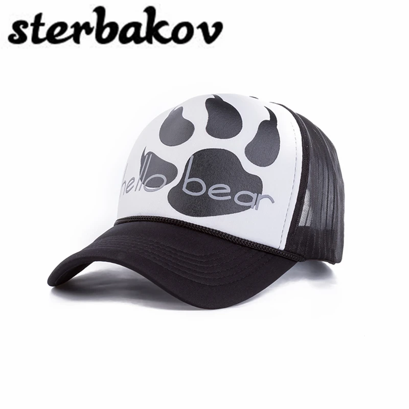 wholesale fashion net font panda paw claw pattern casual baseball bear cap giants hat wholesale fashion net font panda paw claw pattern casual baseball bear cap giants hat