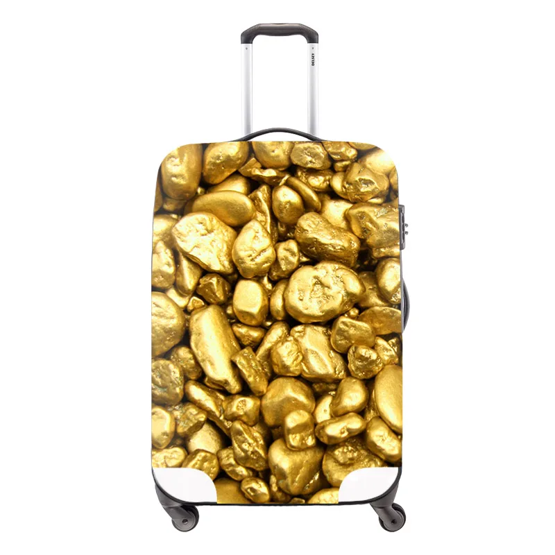 Защитный чехол для багажа для путешествий с принтом мороженого Dispalang для чемодана 18-30 дюймов Водонепроницаемый Эластичный Чехол для багажа эластичный чехол - Цвет: Хаки