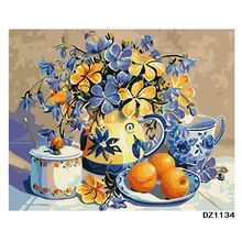 Натюрморт 2,40x50 см, картина по номерам, сделай сам, настенное искусство, декор гостиной, пейзаж, фигура, животное, цветок, мультфильм