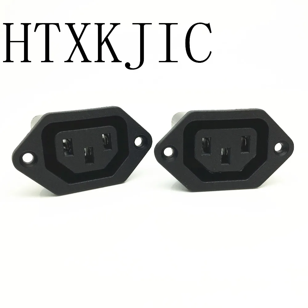 

Chassis Female 15A/250V 3PIN 05231 AC IEC C13 C14 Inline Socket Plug Adapter Mains Power Connector Power Supply Output Outlet