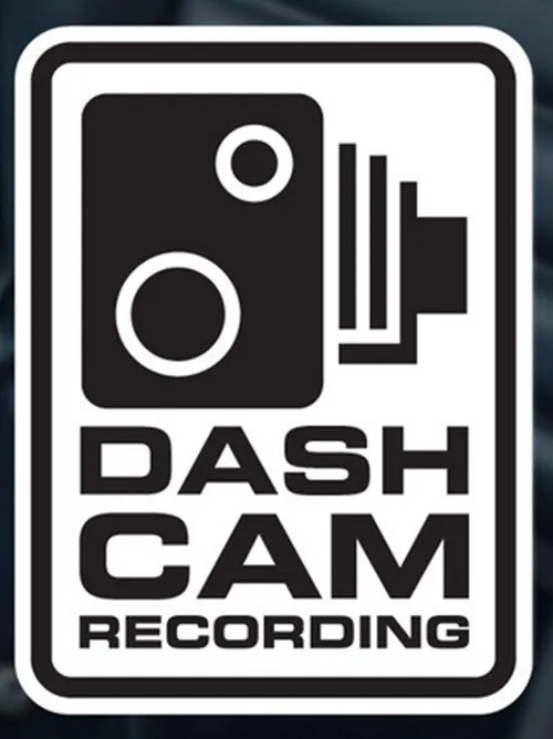 S Car Window Bumper Vinyl Decal Sticker DASH CAM RECORDING