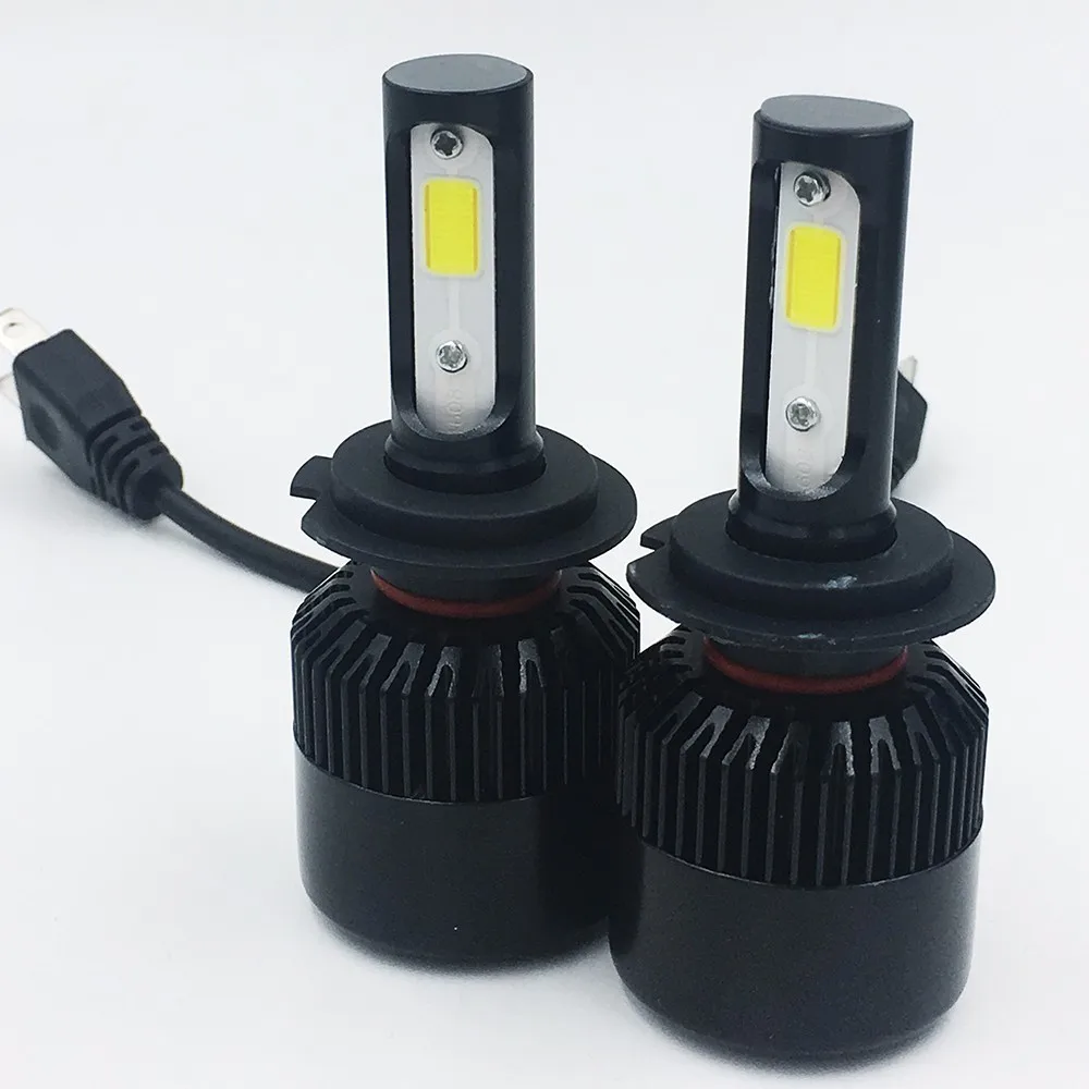 2X 9005 9006 H11 H4 H7 H3 H8 Led H1 фар автомобиля S1 N1 72W фары для 8000LM 6000 К 3000 8000 к автомобильной