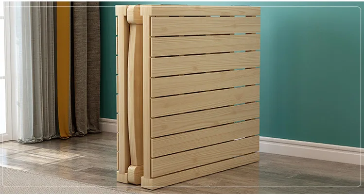 Домашняя деревянная складная кровать, мебель для спальни, экологически чистые портативные складные кровати для одного человека, деревянный каркас кровати Muebles, высокое качество