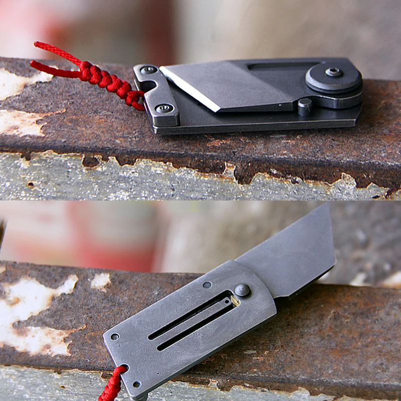 

Hot M1A2 Martensitic stainless steel Blade Utility Multi Pocket Knife Mini Key Chain Tactical EDC Survival Camping Outdoor Tool