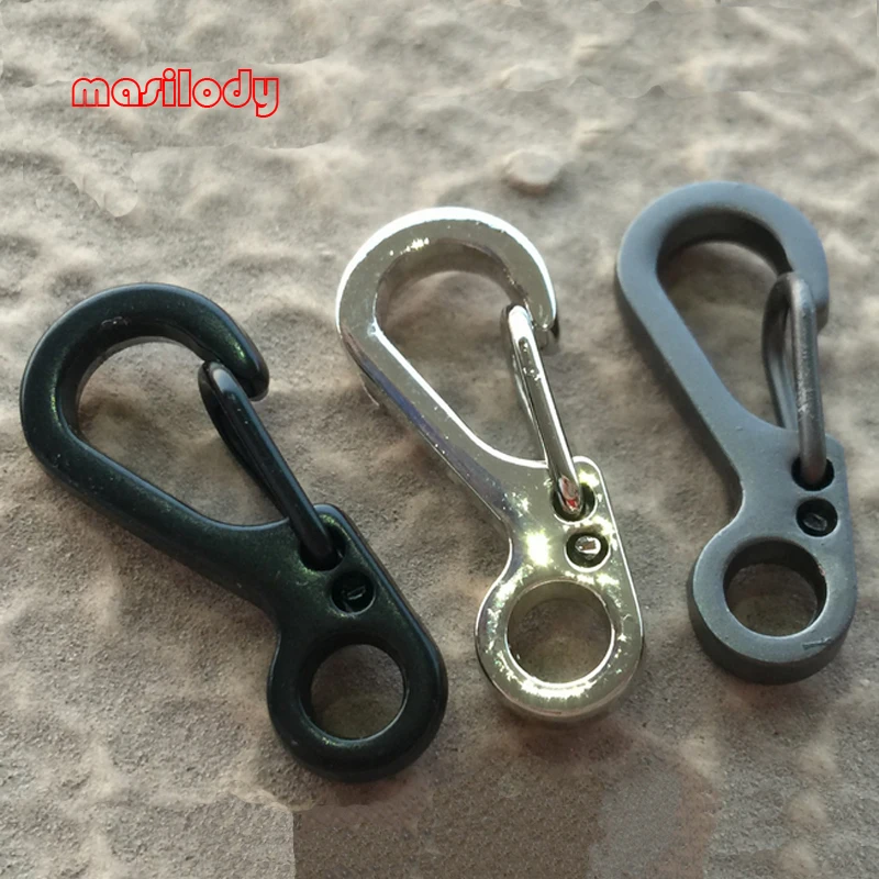100pcs/lot Metal Snap Hook Keychain Swivel Hook Keychain Key Ring Metal key pendantin Key