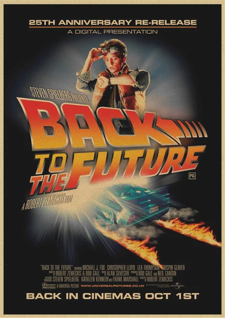 Classic Sci-fi Movie Back to The Future Retro Kraft Poster Wall Sticker Home Bar Art Posters Decor 13