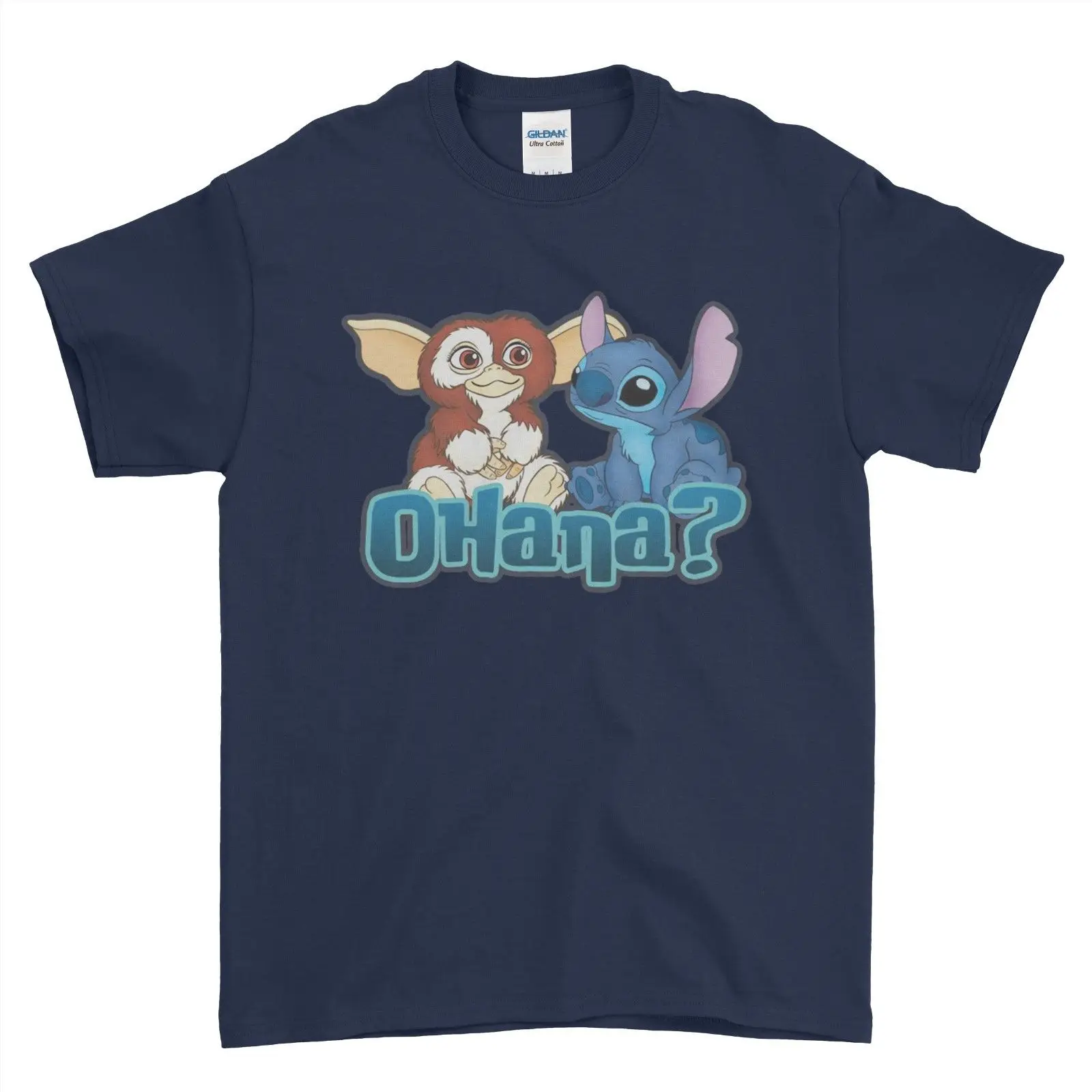 Lilo & Stitch Gizmo Cool Cute Cartoon Art для мальчиков Мужская футболка с короткими рукавами из 100%