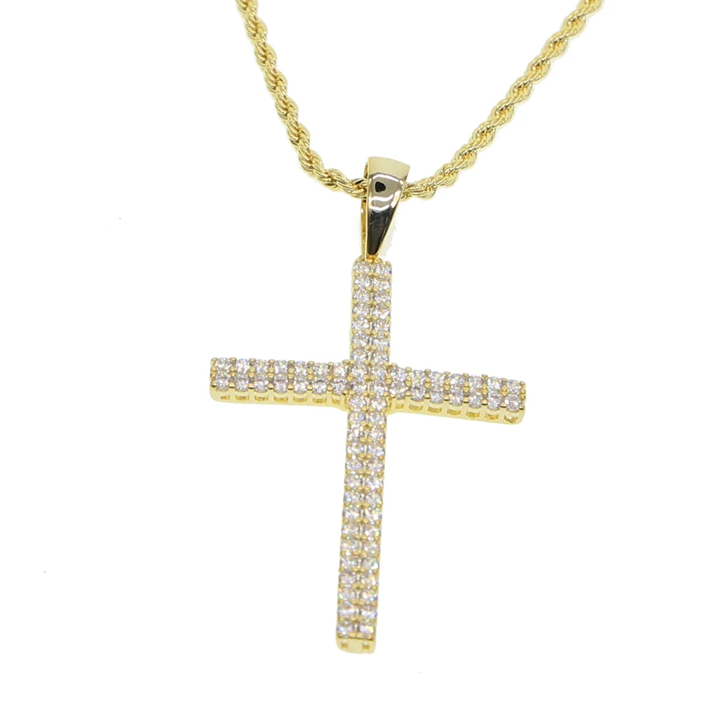 Цепочка мужская с кулоном из меди и латуни 24 дюйма|cross necklace|gold cross necklacenecklace for men |