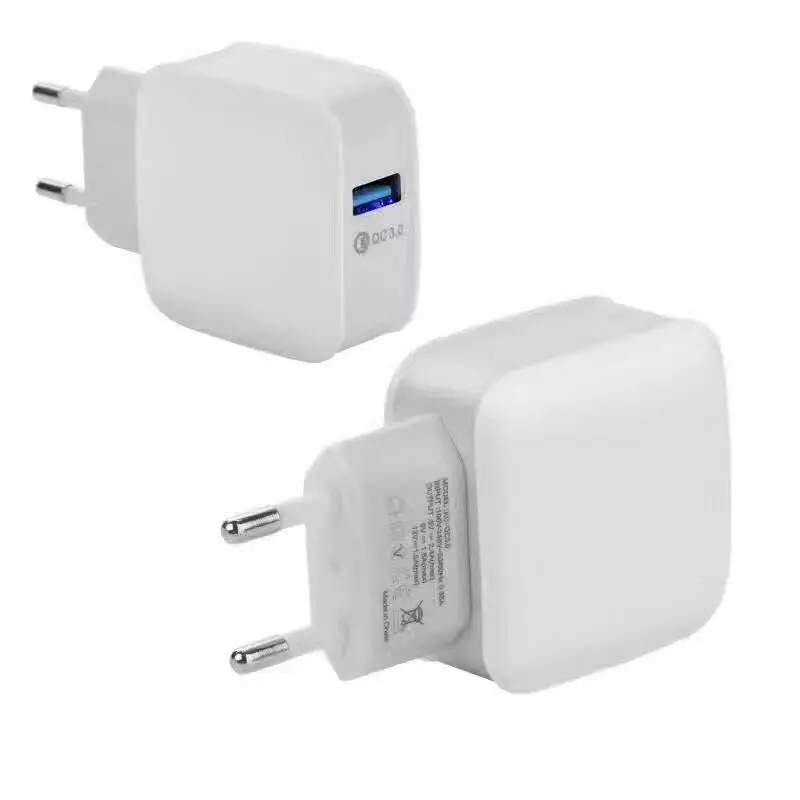 

Quick Charge 3.0 Fast USB Charger for Xiaomi iPhone X 8 7 Samsung HTC M9 EU Plug Smart Phone Mobile Travel Charger Free Cable