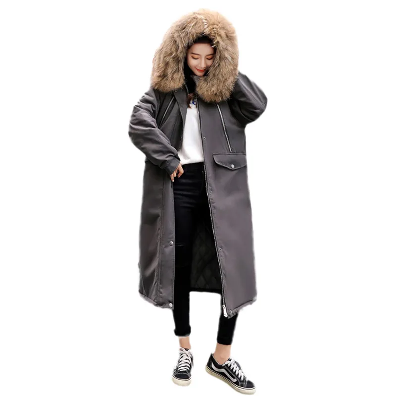 Winter New Coat Women Large Size Medium Long Overcoat Fashion Loose Jacket Elegant Ladies Outerwear 2018 Hooded Coats Warm Parka | Женская