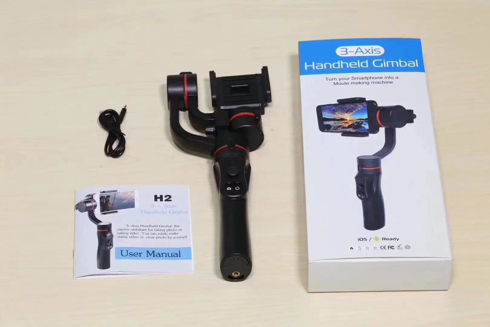  Three-axis Handheld Smartphone Gimbal Camera Anti-shake Smart Photography Camera Stabilizer For iPh
