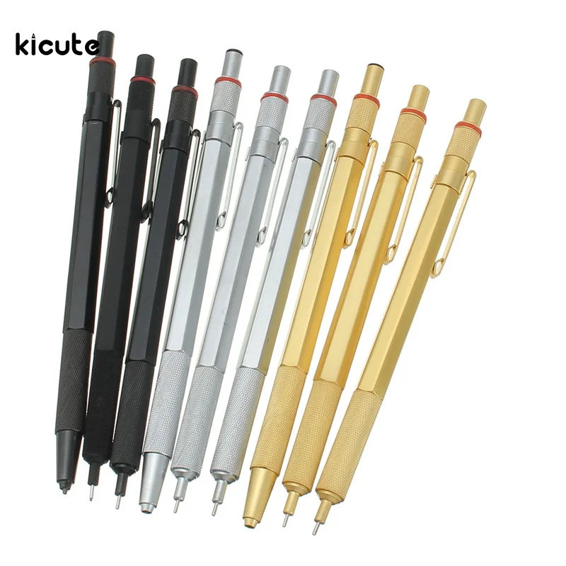 1 шт. механический карандаш 0.5 мм 0.7 мм 2.0 мм металл механический автоматический карандаш для написания рисования составление школьные