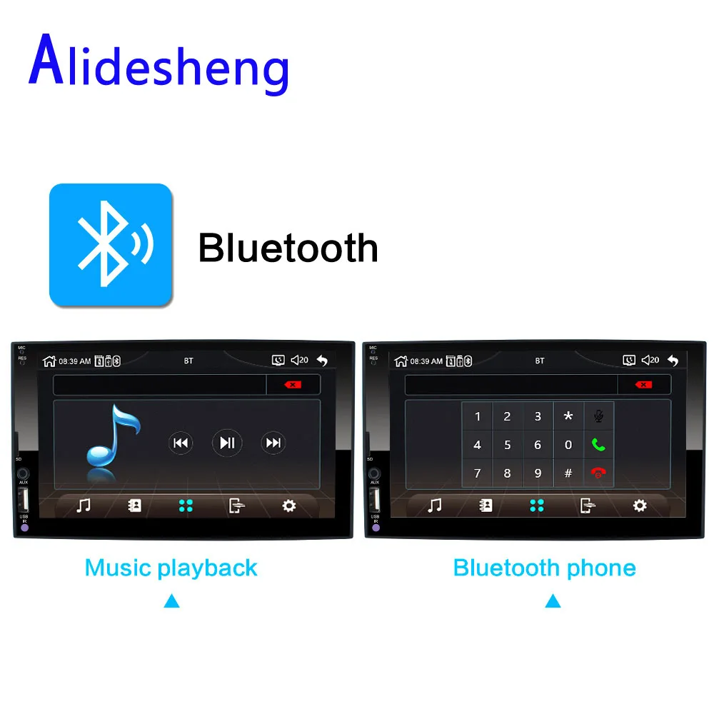 " HD 2 din автомобильный стерео радио USB ссылка для Apple CarPlay мультимедийный плеер MP5 Bluetooth TF FM Авторадио