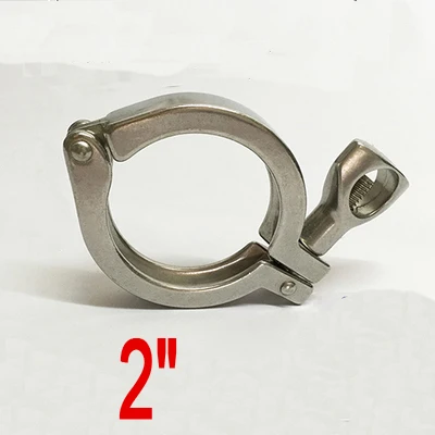 

2" Tri Clamp Clover for 64MM OD Ferrule Stainless Steel SS SUS 304 2pcs