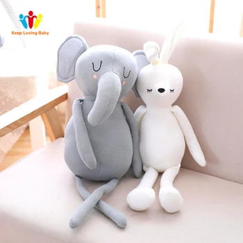 

Baby sleep comfort pillow newborn Infant Toddler Sleep Pillow Elephant Bunny Plush Toy Children's room decoration Birthday Gift