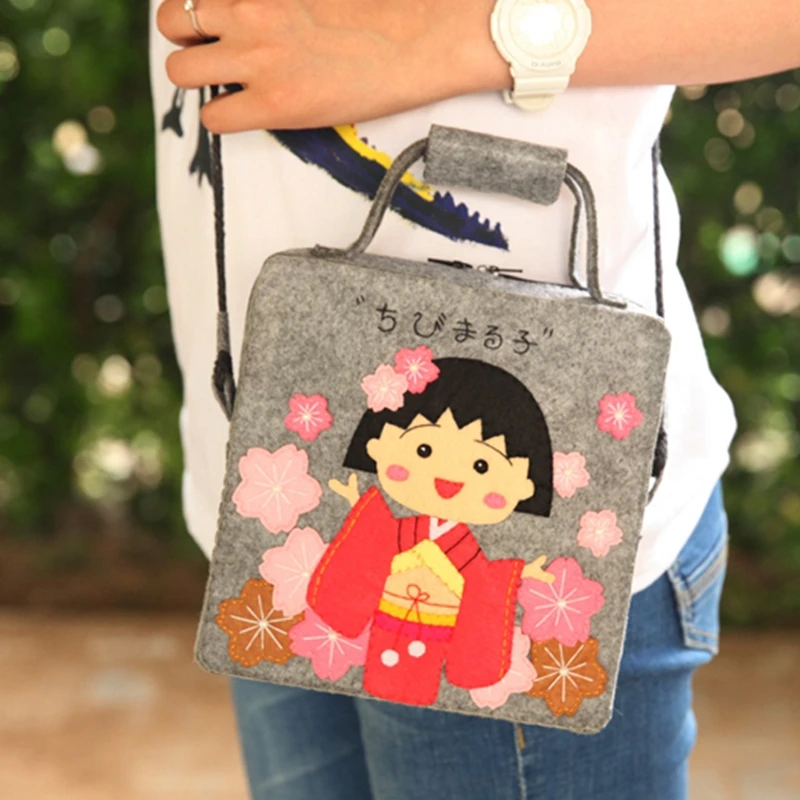 Сделай Сам Sakura momoko косметичка Сумочка с Сакурой сумка на плечо резка Материал Пакет ручная работа самостоятельно