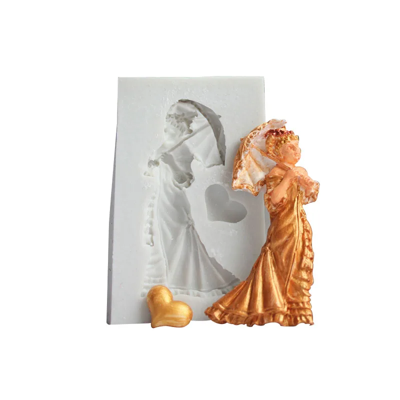 Форма женской фигуры силиконовые формы для работы с сахарной мастикой инструмент для украшения торта формы Силиконовые Конфеты chocoe плесень